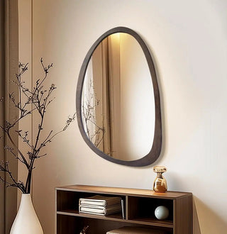 Specchio Marrone Diverse Forme Grandezze Dimensioni Elegante Legno Vetro-INTERIOR DREAM DESIGN