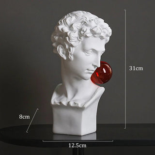 Statua Diversi Modelli Materiale Resina Decorazione Moderna Arredo Casa Design Greco-INTERIOR DREAM DESIGN