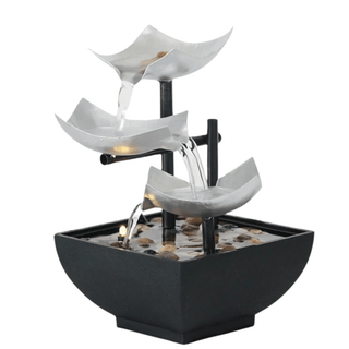 Statua Materiale Ferro Fontana Acqua Corrente Decorazione Moderna Arredo Casa-INTERIOR DREAM DESIGN