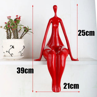 Statua Materiale Resina Diverse Colorazioni Arredo Casa Design Donna Nuda Elegante Moderno-INTERIOR DREAM DESIGN