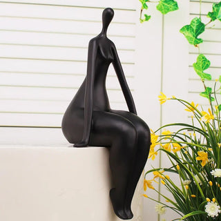 Statua Materiale Resina Diverse Colorazioni Arredo Casa Design Donna Nuda Elegante Moderno-INTERIOR DREAM DESIGN