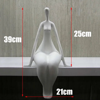 Statua Materiale Resina Diverse Colorazioni Arredo Casa Design Donna Nuda Elegante Moderno-INTERIOR DREAM DESIGN