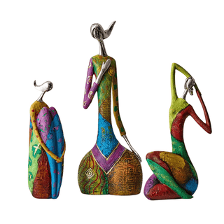 Statue Design Creativo Arredo Casa Decorazione Moderna Diversi Modelli Multicolore Materiale Resina-INTERIOR DREAM DESIGN