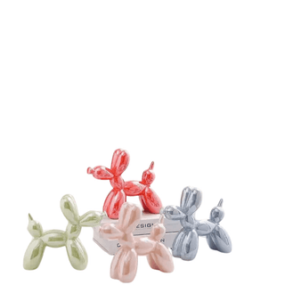 Statue Forma Cane Palloncino Diversi Colori Design Moderno Decorazione Casa Mobili-INTERIOR DREAM DESIGN