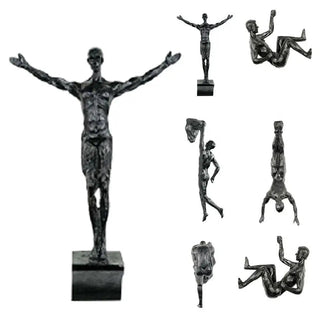 Statuetta Atletica Diverse Figure Dimensioni Decorazione Casa Salotto Scultura Particolare - INTERIOR DREAM DESIGN