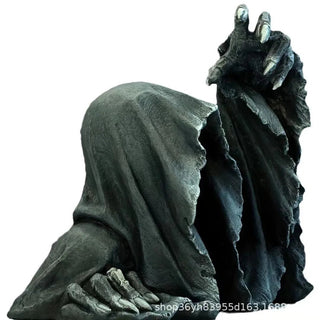 Statuetta Da Giardino Interno Resina Nero Design Busto Halloween Divertimento - INTERIOR DREAM DESIGN