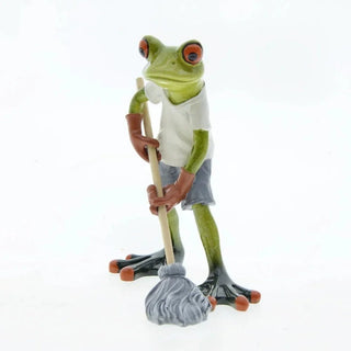 Statuetta Decorativa Giardino Decorazioni Casa Verde Rana Animali Creativa Resina-INTERIOR DREAM DESIGN