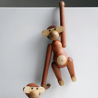 Statuetta Decorativa Materiale Legno Modello Animale Scimmia Creativa Arredo Casa-INTERIOR DREAM DESIGN