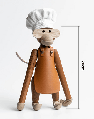 Statuetta Decorativa Materiale Legno Modello Animale Scimmia Creativa Arredo Casa-INTERIOR DREAM DESIGN
