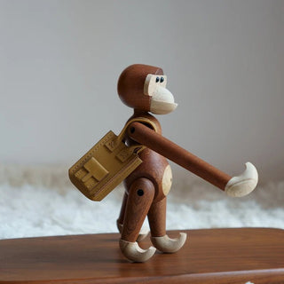 Statuetta Decorativa Materiale Legno Modello Animale Scimmia Creativa Arredo Casa-INTERIOR DREAM DESIGN