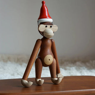 Statuetta Decorativa Materiale Legno Modello Animale Scimmia Creativa Arredo Casa-INTERIOR DREAM DESIGN
