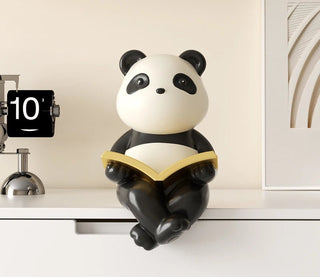 Statuetta Decorativa Materiale Resina Modello Panda Creativa Simpatica Arredo Casa-INTERIOR DREAM DESIGN