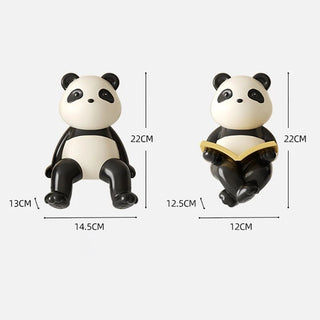 Statuetta Decorativa Materiale Resina Modello Panda Creativa Simpatica Arredo Casa-INTERIOR DREAM DESIGN