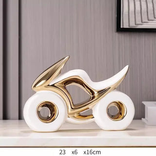 Statuetta Materiale Ceramica Diverse Colorazioni Arredo Casa Design Moto Moderno-INTERIOR DREAM DESIGN