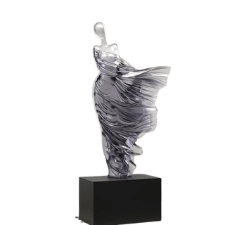 Statuetta Materiale Resina Modello Donna Arredo Casa Design Elegante Moderno-INTERIOR DREAM DESIGN