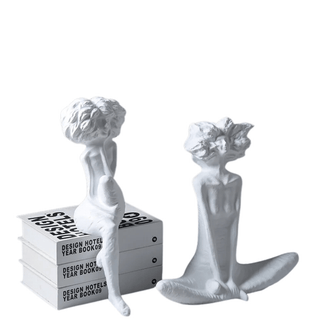 Statuetta Materiale Resina Statuetta Diversi Modelli Decorazione Casa Arredo Design Moderno-INTERIOR DREAM DESIGN