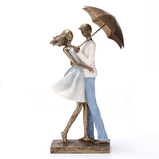 Statuetta Modello Coppia Materiale Resina Decorazione Casa Modello Statuetta Romantica-INTERIOR DREAM DESIGN