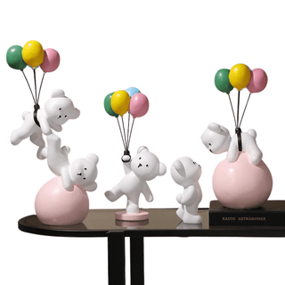 Statuetta Modello Orso Diversi Modelli Materiale Resina Arredo Casa Design Moderno Creativo-INTERIOR DREAM DESIGN