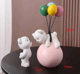 Statuetta Modello Orso Diversi Modelli Materiale Resina Arredo Casa Design Moderno Creativo-INTERIOR DREAM DESIGN