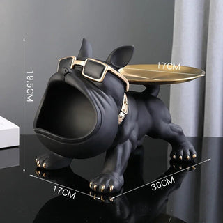 Statuetta Portachiavi Ornamento Design Bulldog Accessori Decorazione Casa - INTERIOR DREAM DESIGN