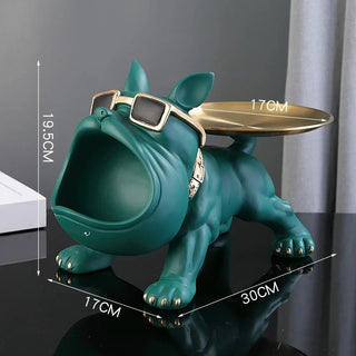 Statuetta Portachiavi Ornamento Design Bulldog Accessori Decorazione Casa - INTERIOR DREAM DESIGN