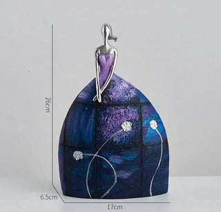 Statuetta Resina Diversi Modelli Figura Donna Arredamento Decorazione Casa-INTERIOR DREAM DESIGN