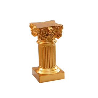 Statuetta Resina Ornamento Colonna Greca Design Decorazione Casa - INTERIOR DREAM DESIGN