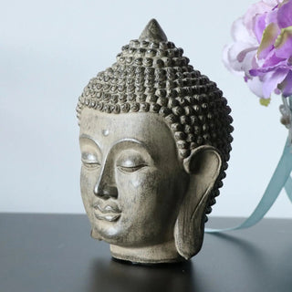 Statuetta Testa Buddha Ornamento Statua Decorazione Casa - INTERIOR DREAM DESIGN