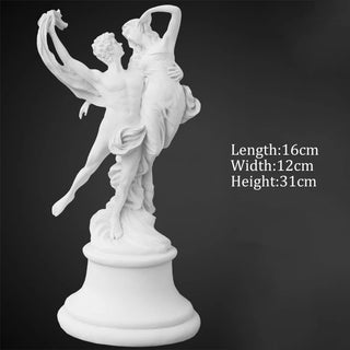 Statuette Angioletti Decorativi Putti Diverse Dimensioni Modelli Raffigurazioni Resina Bianco-INTERIOR DREAM DESIGN