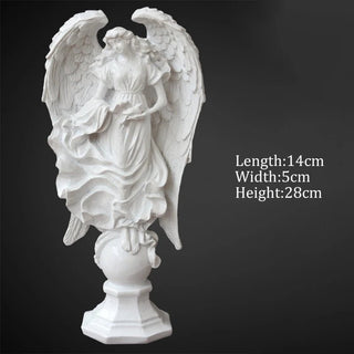 Statuette Angioletti Decorativi Putti Diverse Dimensioni Modelli Raffigurazioni Resina Bianco-INTERIOR DREAM DESIGN