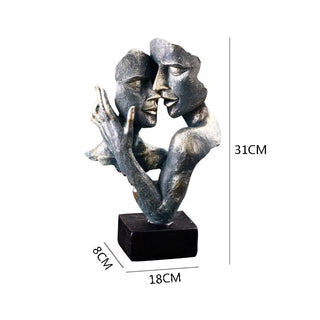 Statuette Decorative Busti Figure Volto Decorative Arredamento Decorazione Casa Sculture Bronzo Resina - INTERIOR DREAM DESIGN