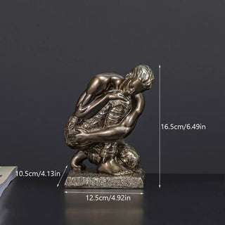 Statuette Decorative Busti Figure Volto Decorative Arredamento Decorazione Casa Sculture Bronzo Resina - INTERIOR DREAM DESIGN