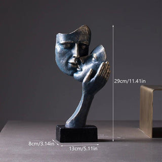 Statuette Decorative Busti Figure Volto Decorative Arredamento Decorazione Casa Sculture Bronzo Resina - INTERIOR DREAM DESIGN