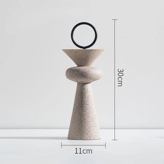 Statuette Materiale Resina Diversi Modelli Geometrici Arredo Casa Design Moderno Creativo-INTERIOR DREAM DESIGN