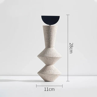 Statuette Materiale Resina Diversi Modelli Geometrici Arredo Casa Design Moderno Creativo-INTERIOR DREAM DESIGN