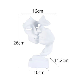 Statuette Modello Volto Diverse Colorazioni Design Creativo Elegante Arredo Casa-INTERIOR DREAM DESIGN