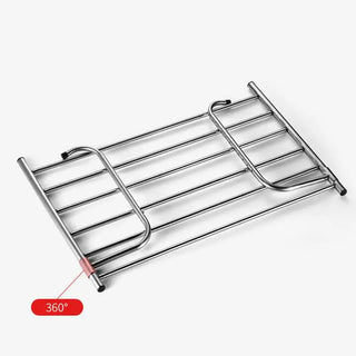 Stendibiancheria Vestiti Stendino Gancio Diverse Dimensioni Regolabile Acciaio Grigio Argento-INTERIOR DREAM DESIGN