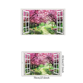 Stickers Decorativi Effetto Finestra Finta Parete Diversi Modelli Colori Materiale PVC Resistente Adesivo PVC Arredamento Decorazione Casa-INTERIOR DREAM DESIGN