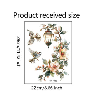 Stickers Decorativi Parete Floreale Arredamento Muro Casa Decorazione PVC Impermeabile Labile Diversi Modelli-INTERIOR DREAM DESIGN