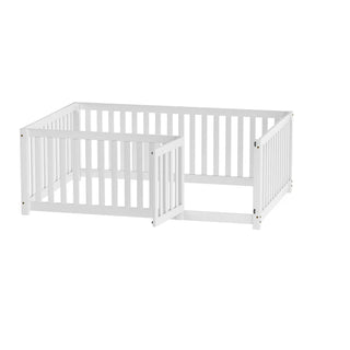 Strutture Letto Materiale Legno Forma Rettangolare Colore Grigio Bianco Decorazione Camera Protezione-INTERIOR DREAM DESIGN