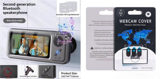 Supporto Impermeabile Smartphone Bagno Speaker Bluetooth Rotante 360° - INTERIOR DREAM DESIGN