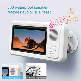 Supporto Impermeabile Smartphone Bagno Speaker Bluetooth Rotante 360° - INTERIOR DREAM DESIGN