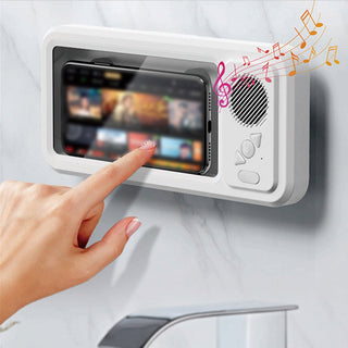 Supporto Impermeabile Smartphone Bagno Speaker Bluetooth Rotante 360° - INTERIOR DREAM DESIGN