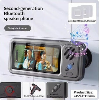 Supporto Impermeabile Smartphone Bagno Speaker Bluetooth Rotante 360° - INTERIOR DREAM DESIGN