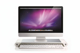 Supporto Notebook Alluminio Base Rialzata Porta USB - INTERIOR DREAM DESIGN