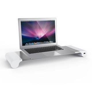 Supporto Notebook Alluminio Base Rialzata Porta USB - INTERIOR DREAM DESIGN