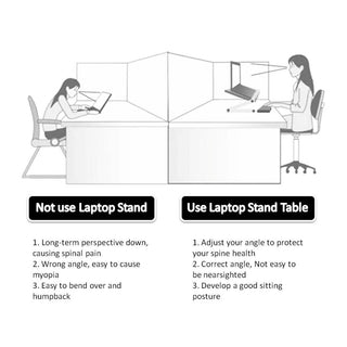 Supporto Pieghevole Multifunzionale Laptop Tablet Libro Ergonomico - INTERIOR DREAM DESIGN