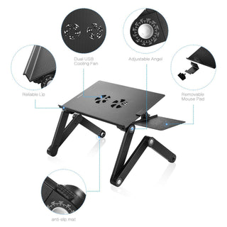 Supporto Pieghevole Stabile Doppia Ventola Raffreddamento PC - INTERIOR DREAM DESIGN
