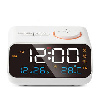 Sveglia Digitale Luce LED Orologio Funzione Snooze Calendario Temperatura Decorazione Casa - INTERIOR DREAM DESIGN