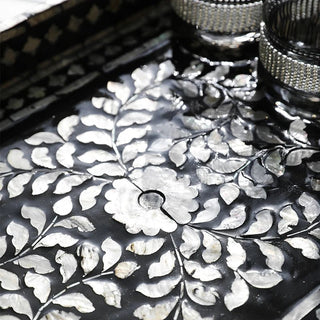 Svuotatasche Acrilico Bianco Nero Design Elegante Fantasia Diverse Dimensioni-INTERIOR DREAM DESIGN